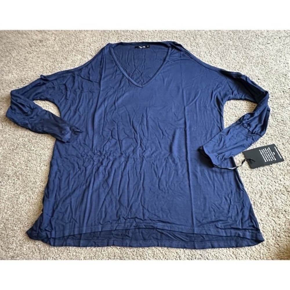 Michael Lauren Deep Blue Long Sleeve Top